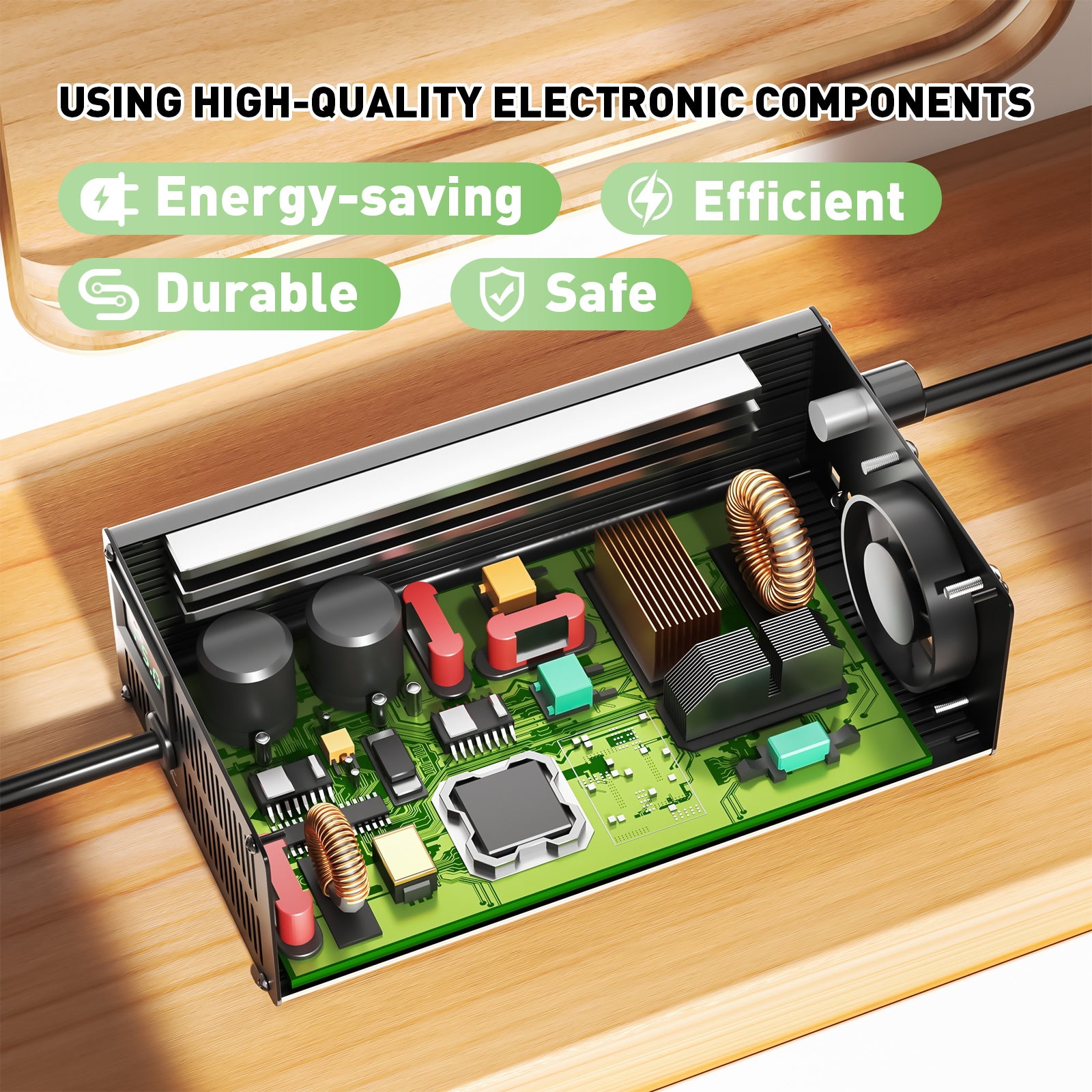 NOEIFEVO 75.6V 1A-15A Current Adjustable Battery Charger for 66.6V 18S Lithium Li-ion Lipo Battery, Ebike Scooter Electric Motorcycle Charger